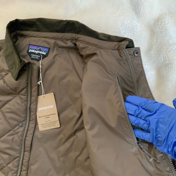 Patagonia Men's S Diamond Quilted Jacket Durable-Water-Repellent - Picture 5 of 14